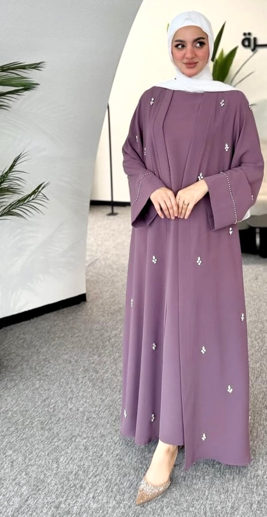 Ensemble abaya perlé