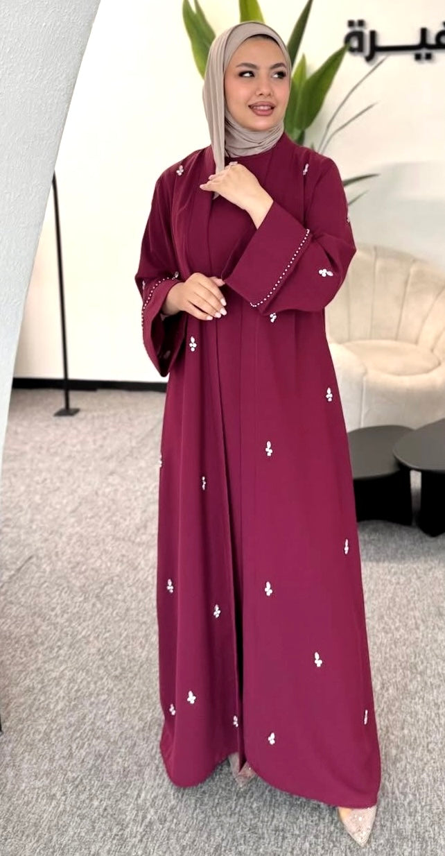 Ensemble abaya perlé