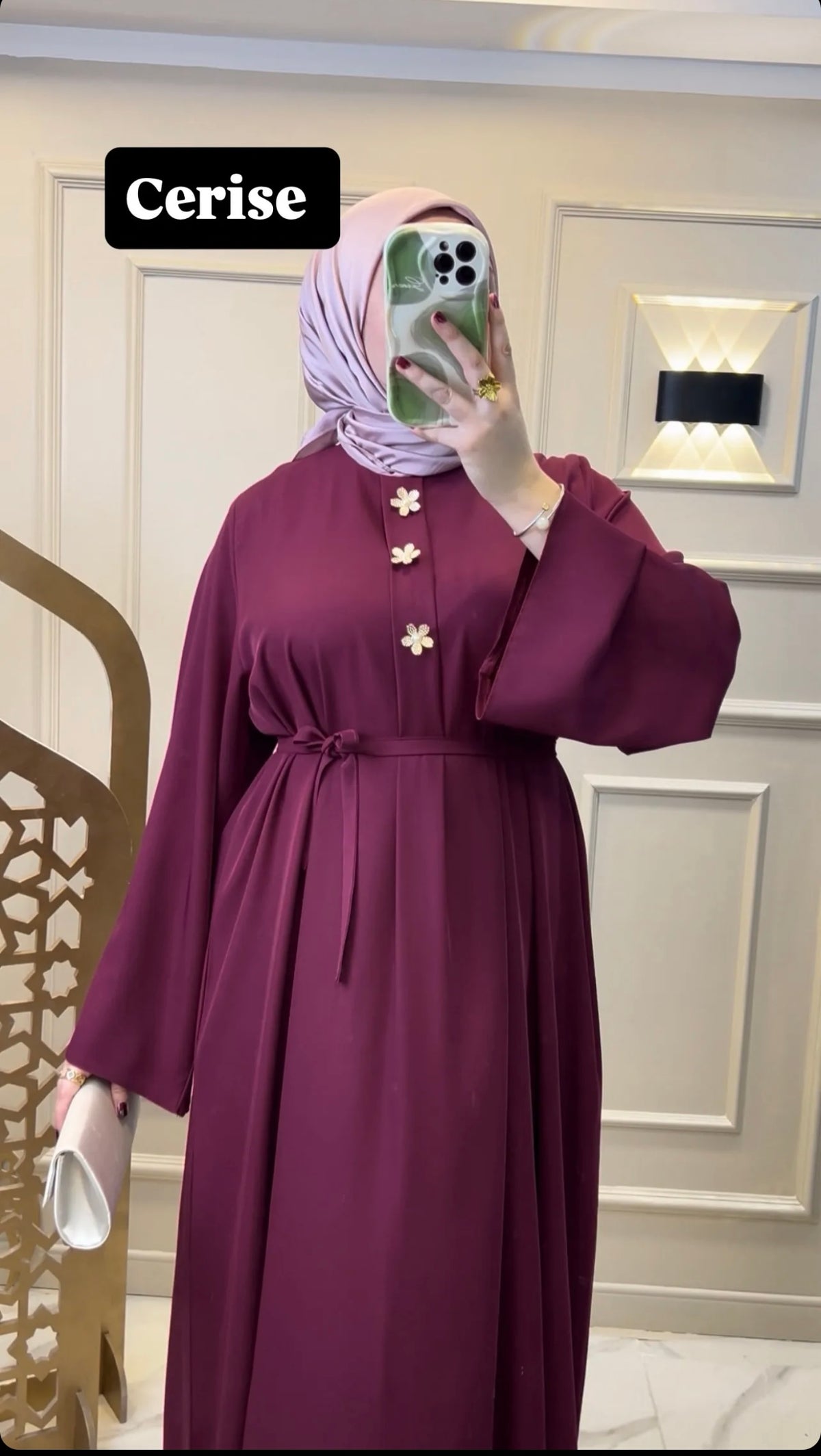 Robe rosette